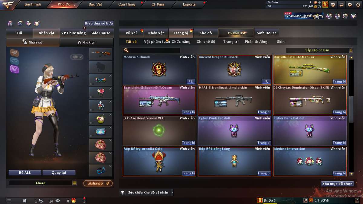 shop acc cf uy tin gia re